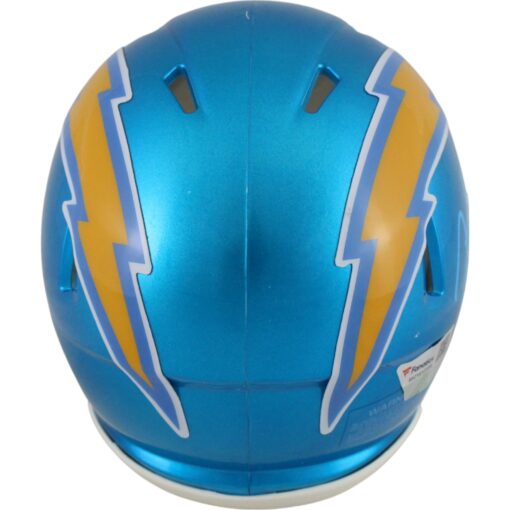 Justin Herbert Autographed Los Angeles Chargers Flash Mini Helmet Fanatics 50082