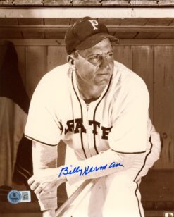 Billy Herman Autographed/Signed Pittsburgh Pirates 8x10 Photo Beckett 57323