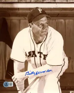 Billy Herman Autographed/Signed Pittsburgh Pirates 8x10 Photo Beckett 57323