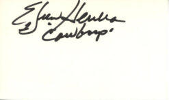 Efren Herrera Autographed/Signed Dallas Cowboys Index Card Beckett 45392