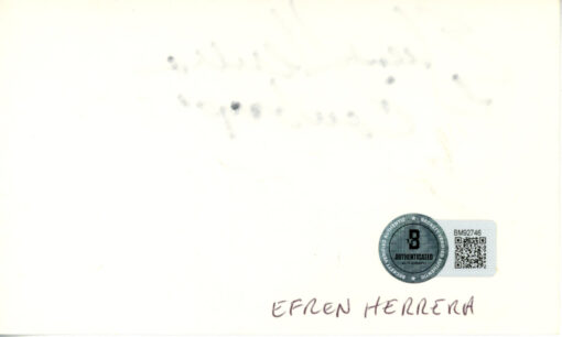 Efren Herrera Autographed/Signed Dallas Cowboys Index Card Beckett 45392