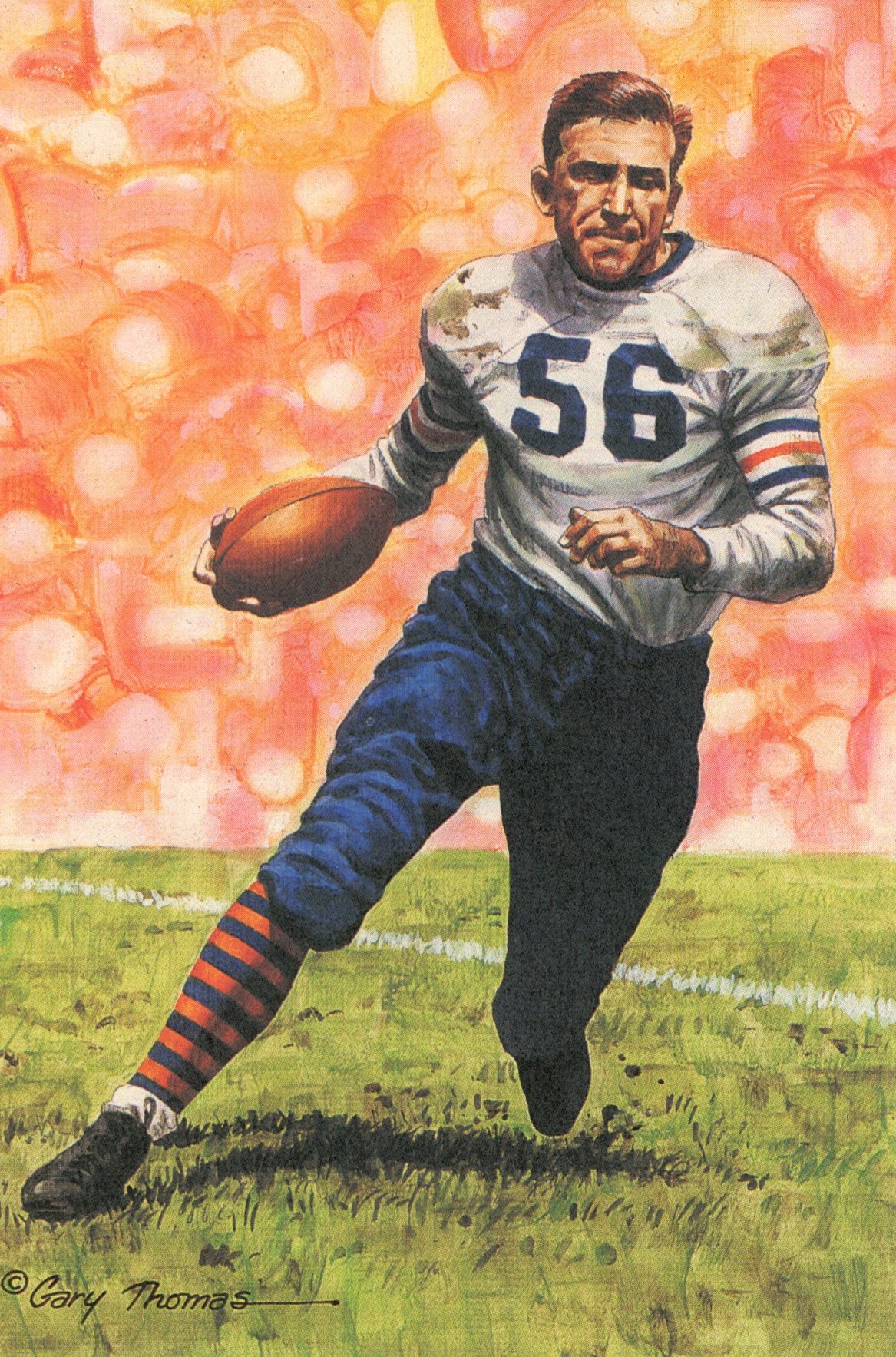 Bill Hewitt Chicago Bears Goal Line Art Card Series 4 No Bill Hewitt Chicago Bears Goal Line Art Card Series 4 No. 104 LE /5000 58089