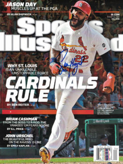 Jason Heyward Signed St Louis Cardinals Sports Illustrated 8/24/2015 Lojo 24491