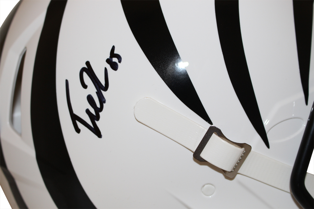 Tee Higgins Signed Cincinnati Bengals Authentic 2022 Alt White Helmet BAS