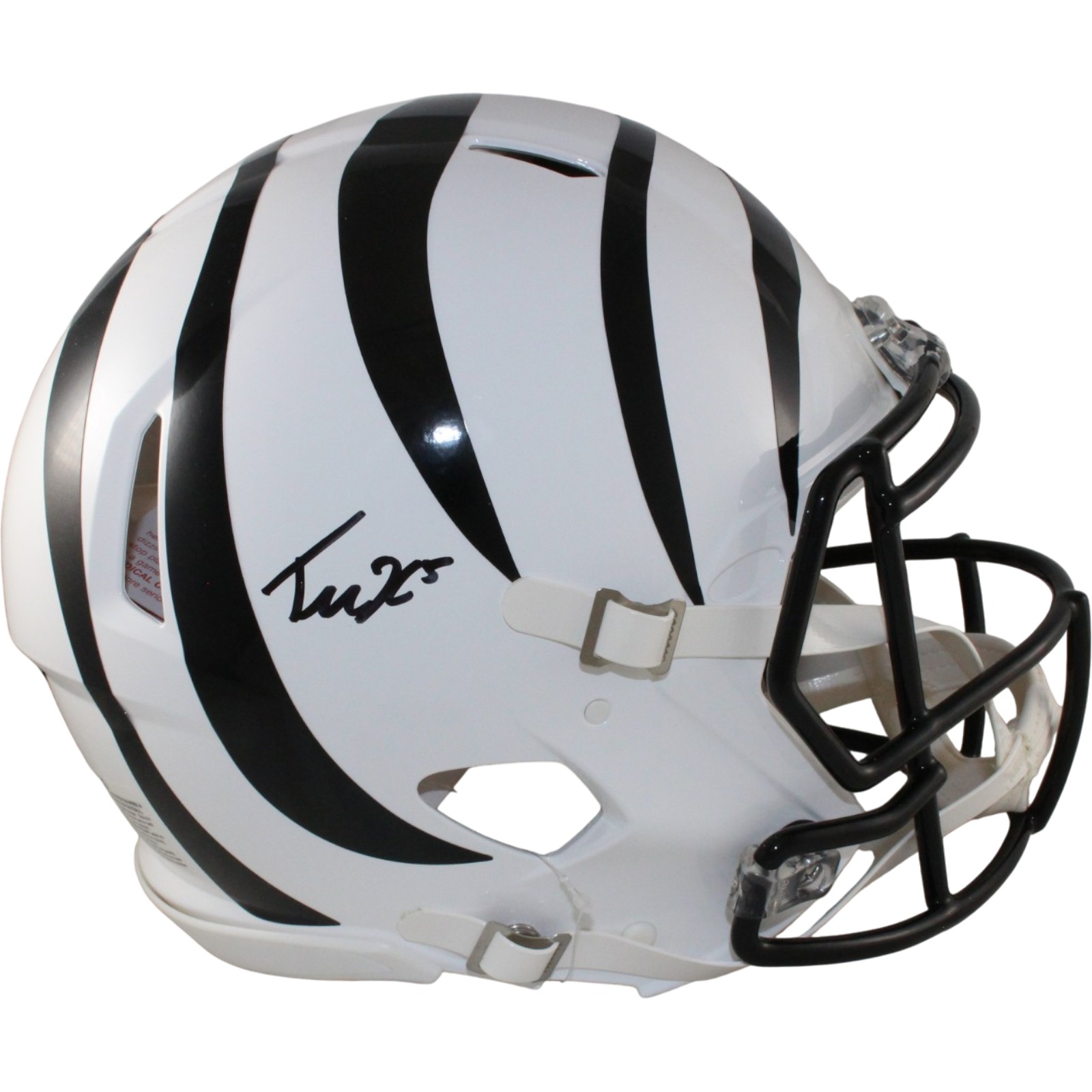 Tee Higgins Autographed Cincinnati Bengals ALT Authentic Helmet Beckett W 57943