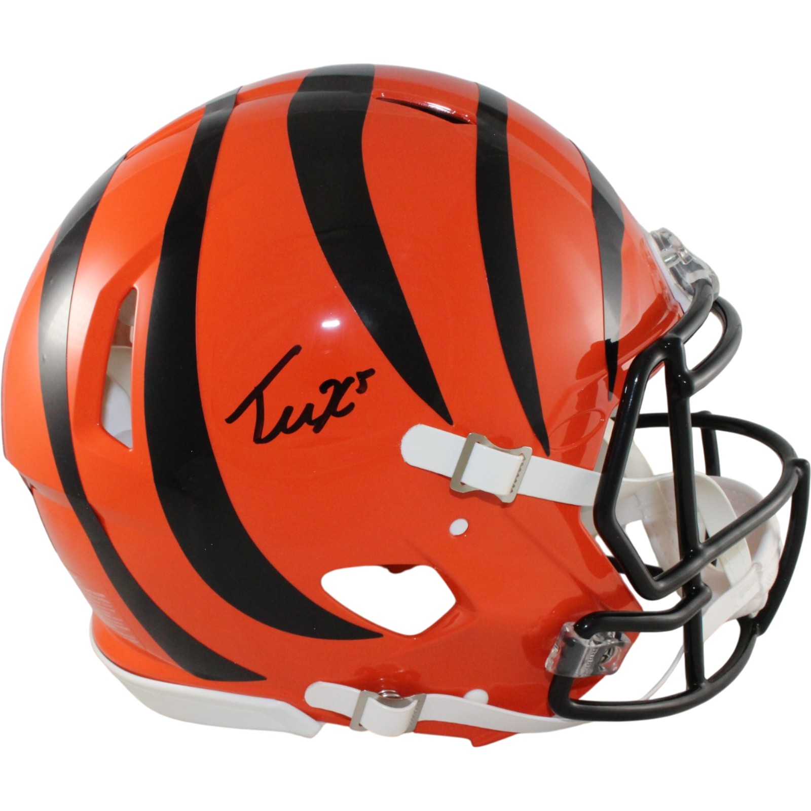 Tee Higgins Autographed Cincinnati Bengals Authentic Helmet Beckett WIT 57939