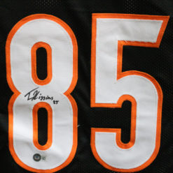 Tee Higgins Autographed/Signed Pro Style Black XL Jersey Beckett