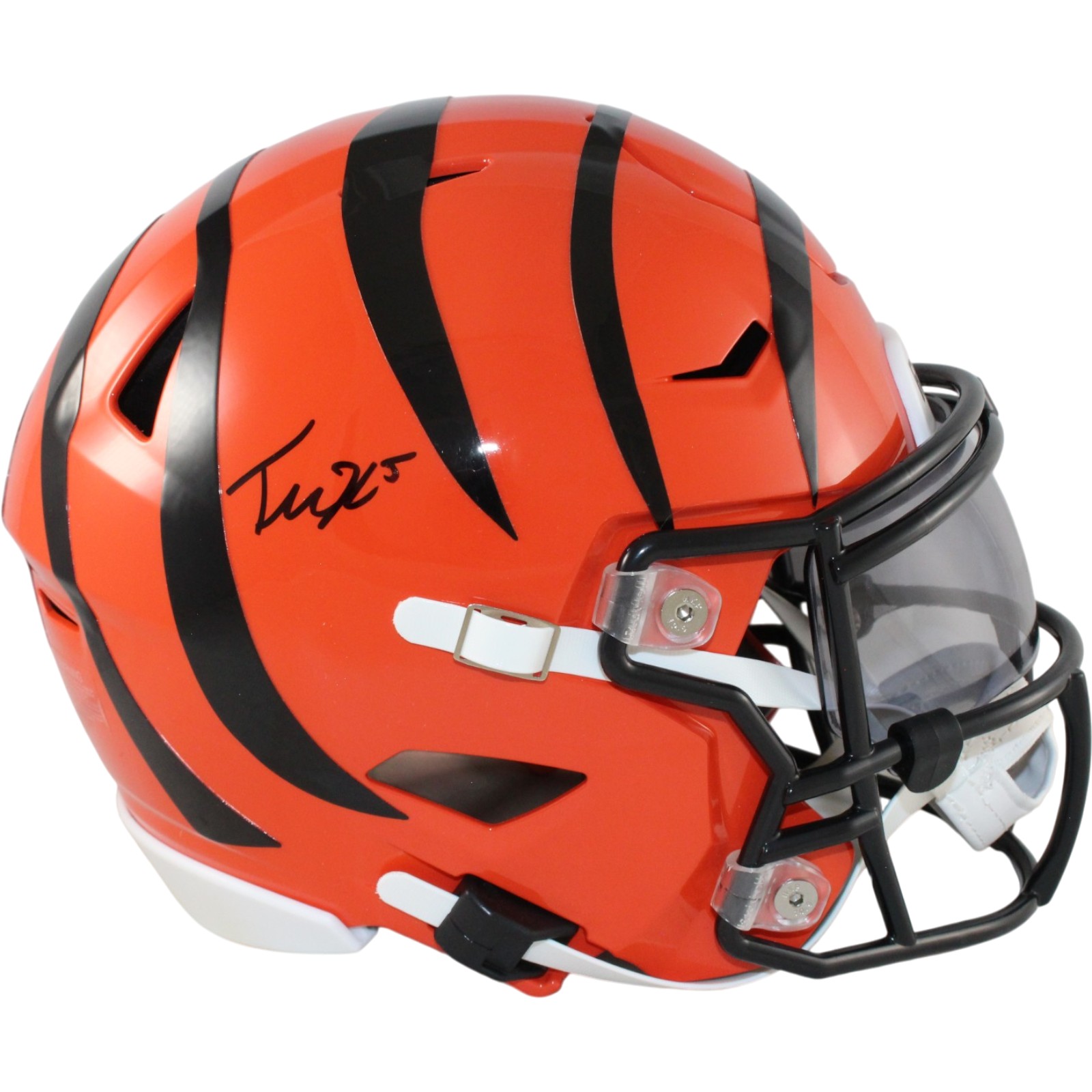 Tee Higgins Autographed Cincinnati Bengals Mid-Size Midi Helmet Beckett W 57929