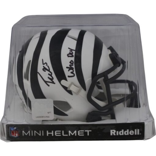 Tee Higgins Autographed/Signed Cincinnati Bengals 22 Alt Who Dey Beckett 48889