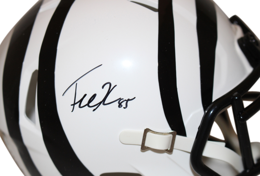 Tee Higgins Signed Cincinnati Bengals 2022 Alternate White Mini Helmet BAS