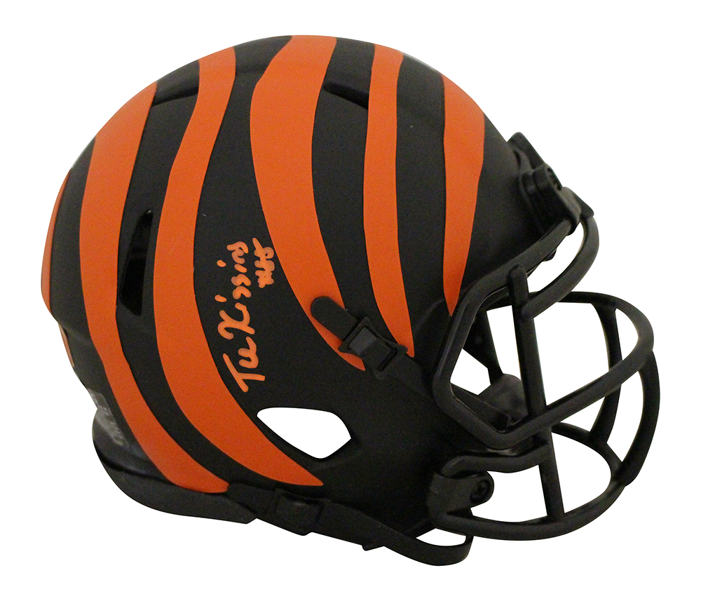 Tee Higgins Autographed/Signed Cincinnati Bengals Eclipse Mini Helmet BAS 27604