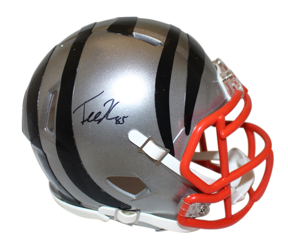 Tee Higgins Autographed Cincinnati Bengals Flash Mini Helmet Beckett