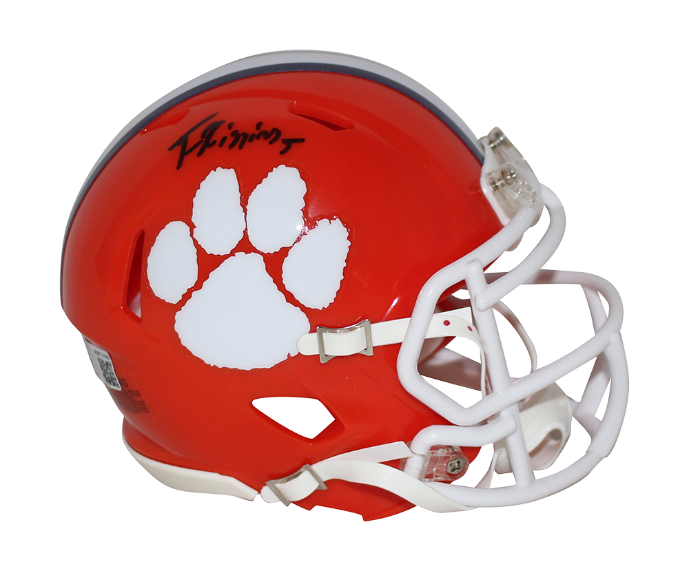 Tee Higgins Autographed/Signed Clemson Tigers Speed Mini Helmet BAS
