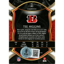 Tee Higgins Autographed Panini Select 60 Who Dey Trading Card Beckett 48912