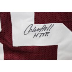 Calvin Hill Autographed Pro Style XL Red Jersey HTTR Beckett Witness 54294