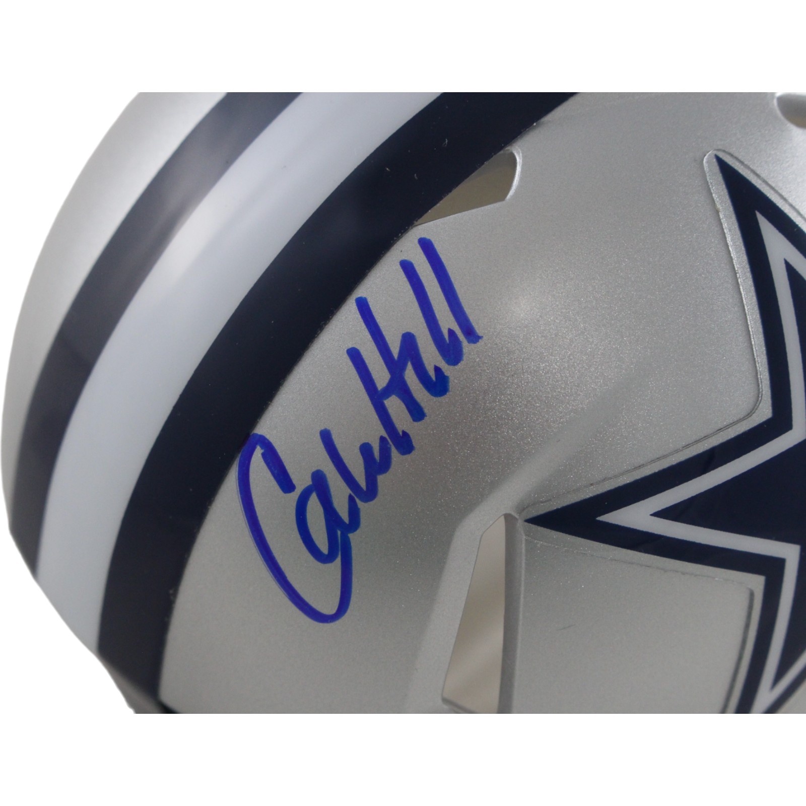 Calvin Hill Autographed Dallas Cowboys Mini Helmet SB VI Champs Beckett 54278 2 Calvin Hill Autographed Dallas Cowboys Mini Helmet SB VI Champs Beckett 54278