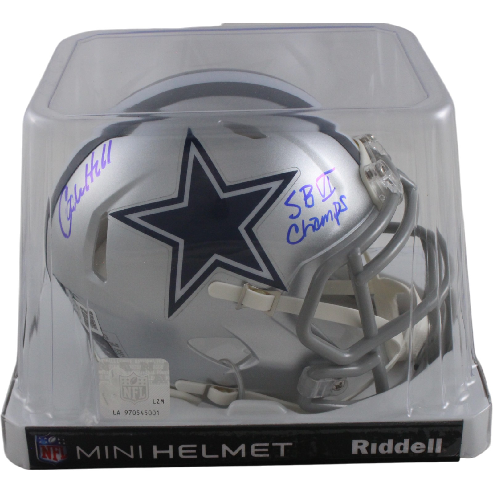 Calvin Hill Autographed Dallas Cowboys Mini Helmet SB VI Champs Beckett 54278 6 Calvin Hill Autographed Dallas Cowboys Mini Helmet SB VI Champs Beckett 54278