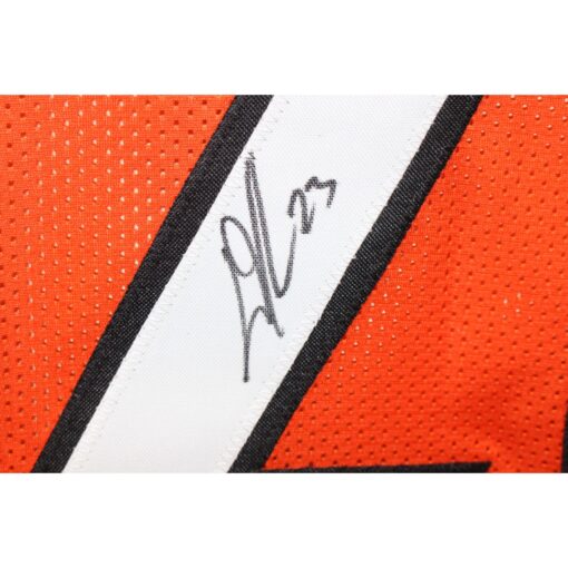 Dax Hill Autographed/Signed Pro Style Orange Jersey Beckett