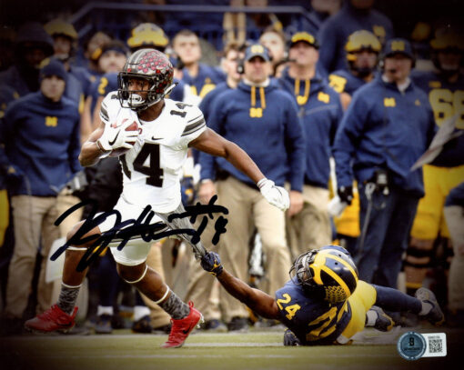 KJ Hill Autographed/Signed Ohio State Buckeyes 8x10 Photo Beckett 47334