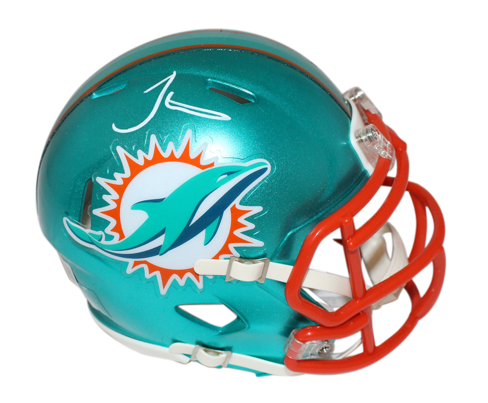 Tyreek Hill Autographed Miami Dolphins flash Mini Helmet BAS