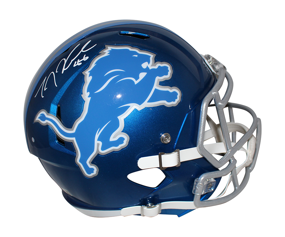 TJ Hockenson Autographed/Signed Detroit Lions F/S Flash Speed Helmet BAS