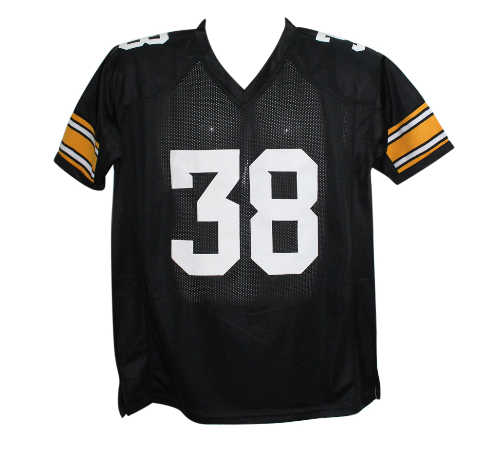TJ Hockenson Autographed/Signed College Style Black XL Jersey BAS
