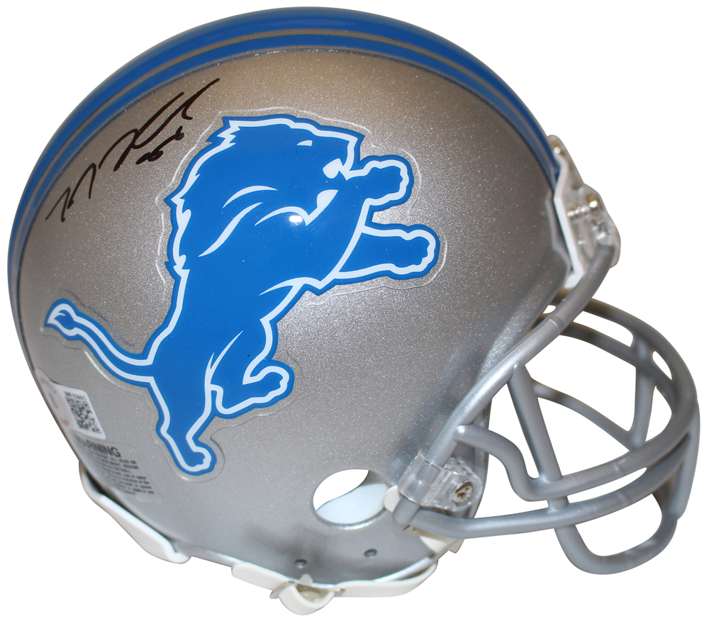 T.J. Hockenson Autographed Detroit Lions VSR4 Mini Helmet Beckett