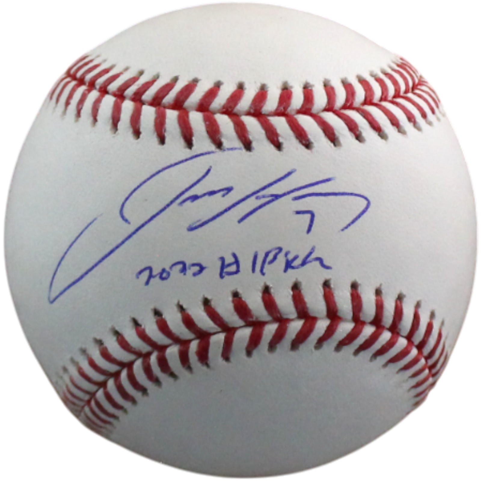 Jackson Holliday Autographed Baltimore Orioles OML Baseball #1 Pick MLB 54498