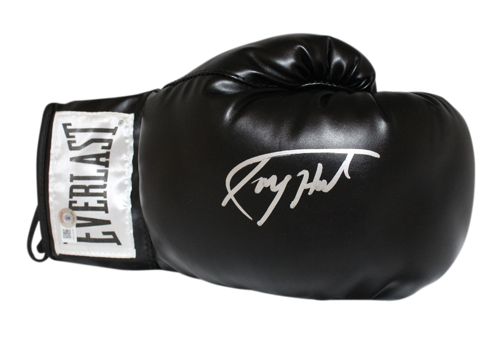 Larry Holmes Autographed/Signed Black Right Boxing Glove Beckett