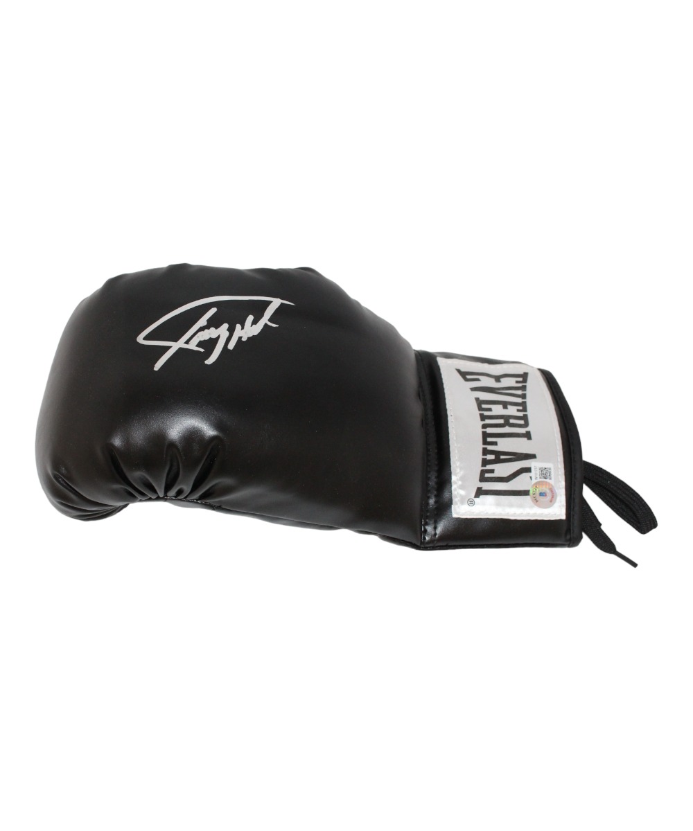 Larry Holmes Autographed/Signed Black Left Boxing Glove Beckett