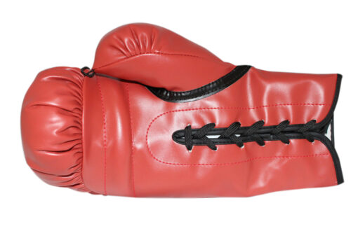 Larry Holmes Autographed/Signed Red Right Boxing Glove Beckett
