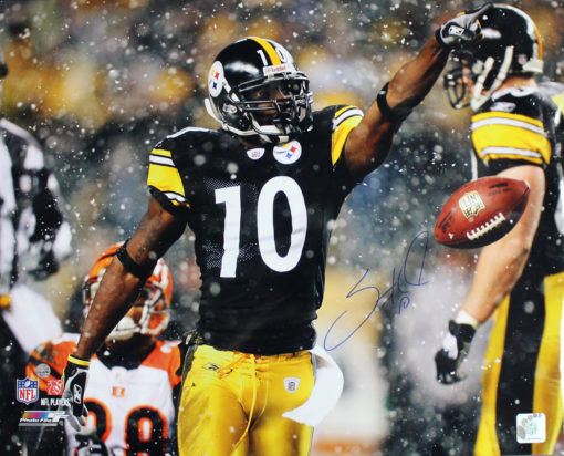 Santonio Holmes Autographed Pittsburgh Steelers 16x20 Photo 11797