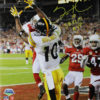 Santonio Holmes Signed Pittsburgh Steelers 16x20 Photo SB XLIII MVP JSA 11649 PF