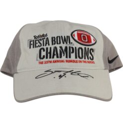 Santonio Holmes Autographed Ohio State Buckeyes Fiesta Bowl Hat Beckett 54998