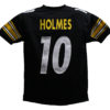 Santonio Holmes Autographed Pittsburgh Steelers Black XL Jersey MVP JSA 24916