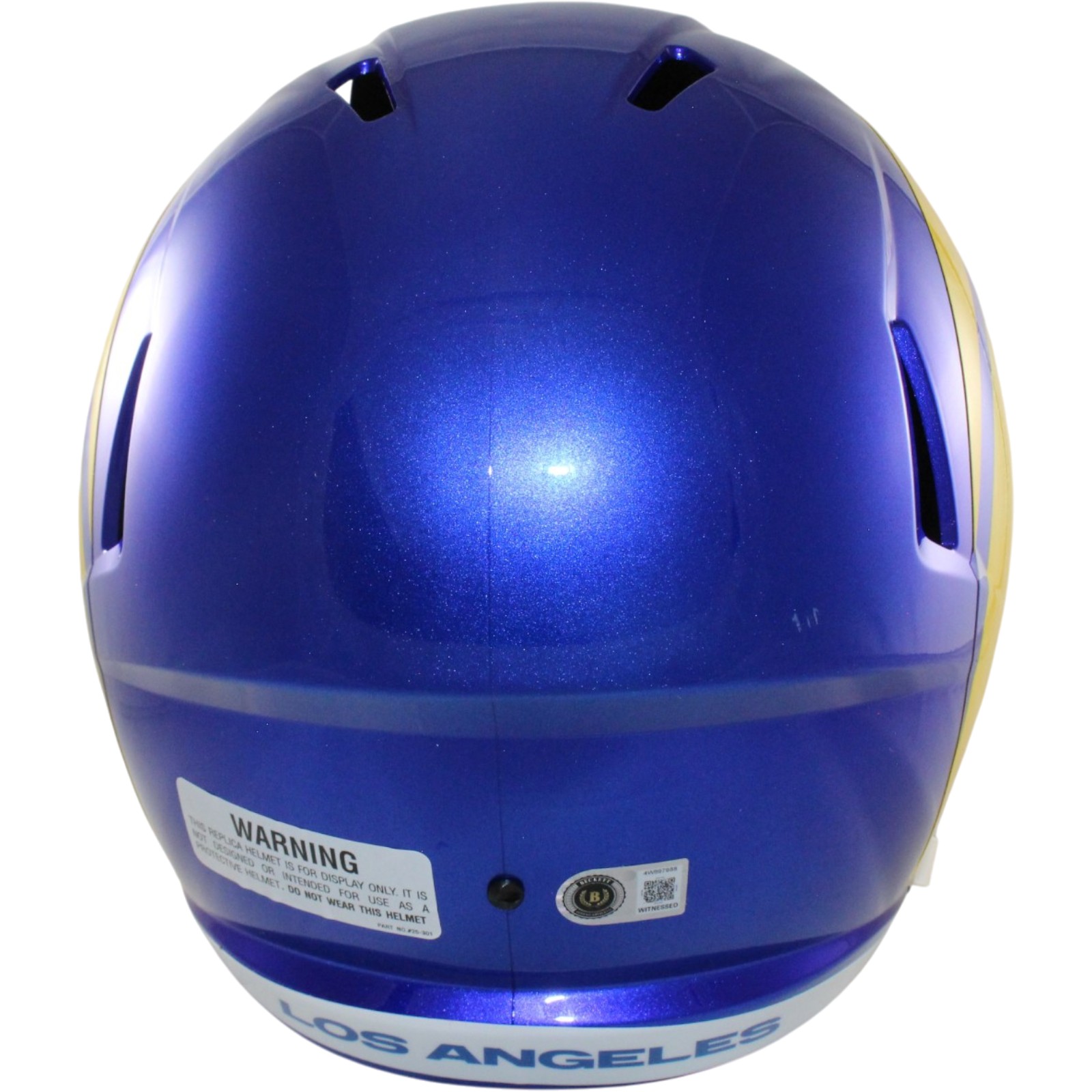 Torry Holt Autographed/Signed Los Angeles Rams F/S Helmet Beckett Witness 56866 4 Torry Holt Autographed/Signed Los Angeles Rams F/S Helmet Beckett Witness 56866