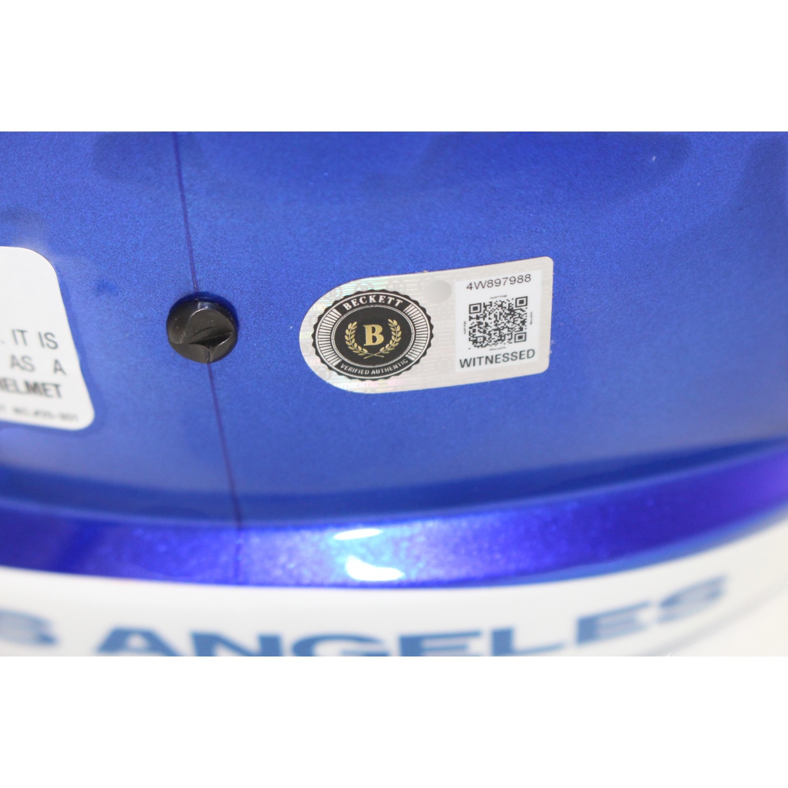 Torry Holt Autographed/Signed Los Angeles Rams F/S Helmet Beckett Witness 56866 5 Torry Holt Autographed/Signed Los Angeles Rams F/S Helmet Beckett Witness 56866