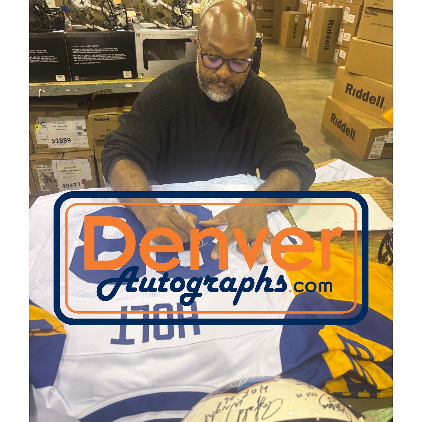 Torry Holt Autographed/Signed Pro Style Sz XL Jersey White Beckett W 58513 5 Torry Holt Autographed/Signed Pro Style Sz XL Jersey White Beckett W 58513