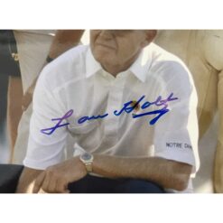 Lou Holtz Autographed Notre Dame Fighting Irish 16x20 Photo Beckett 47916