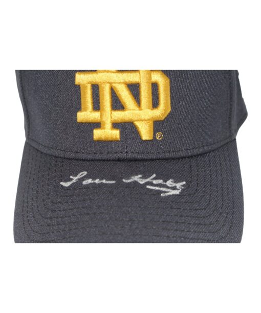 Lou Holtz Autographed/Signed Notre Dame Fighting Irish Hat Beckett