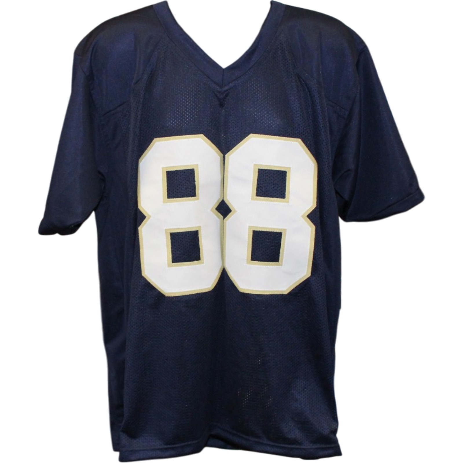 Lou Holtz Autographed/Signed College Style Size XL Blue Jersey Beckett 57167 4 Lou Holtz Autographed/Signed College Style Size XL Blue Jersey Beckett 57167
