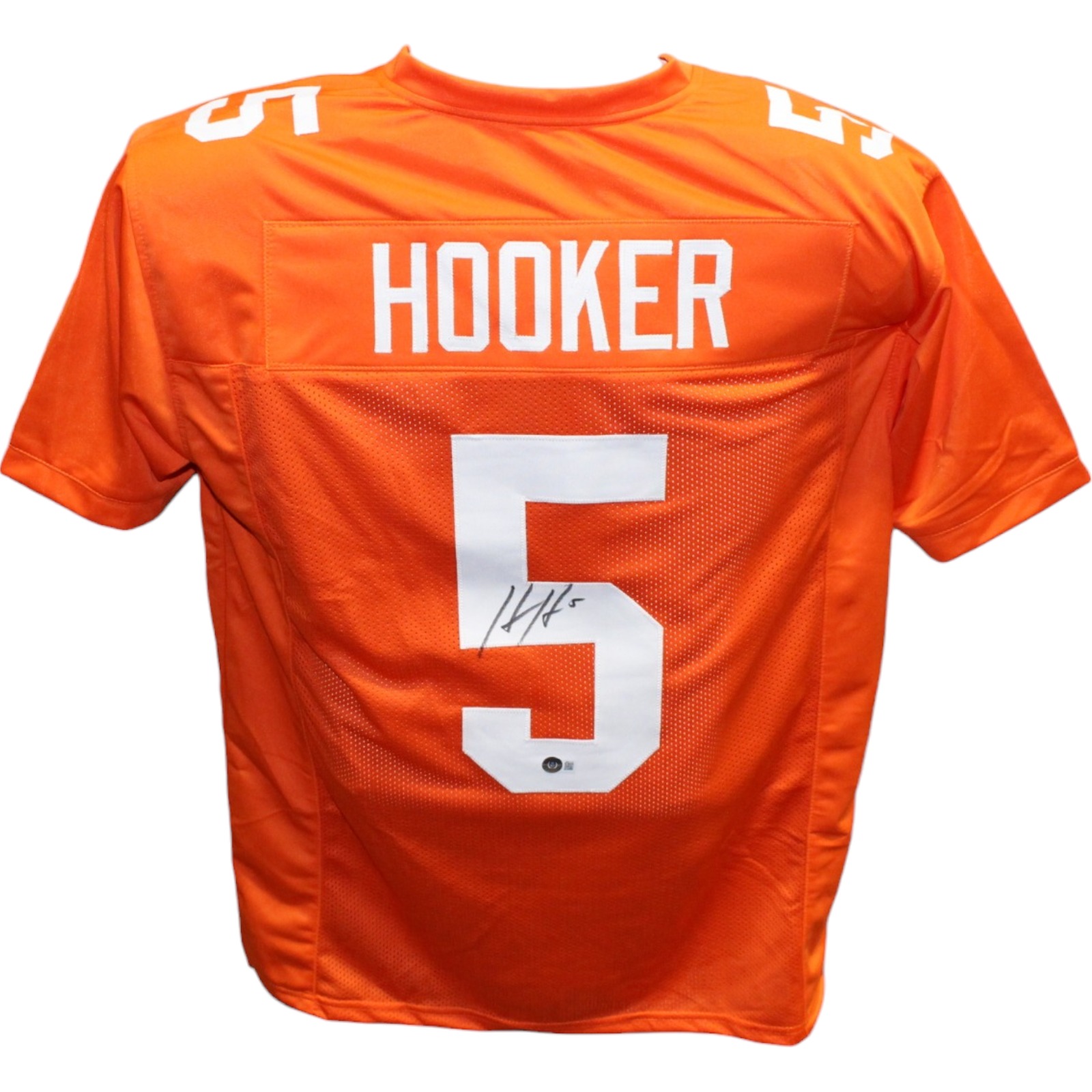 Hendon Hooker Autographed College Style Orange Jersey Beckett 