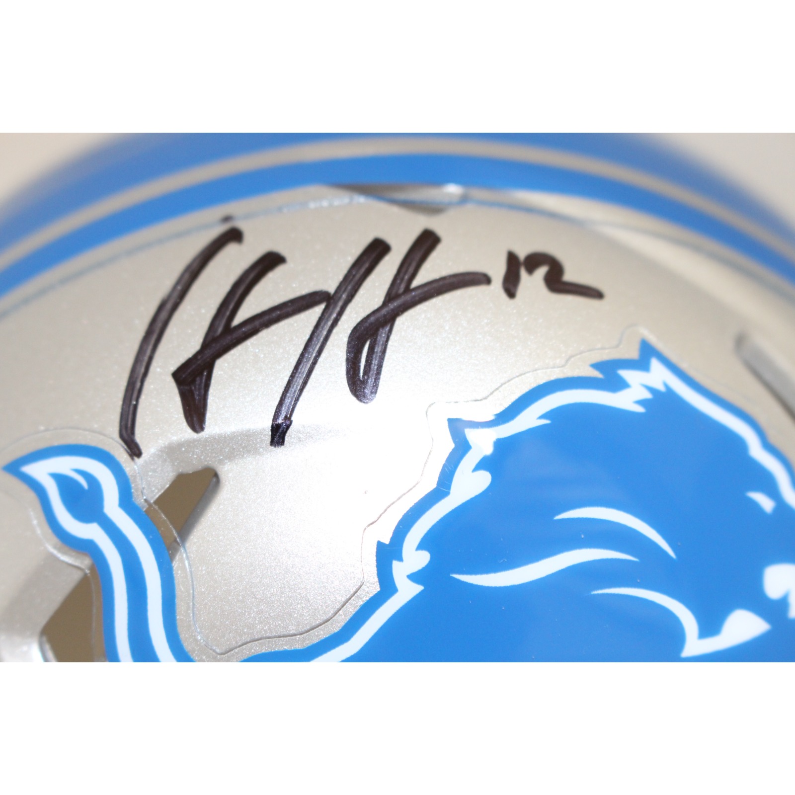 Hendon Hooker Autographed Detroit Lions Mini Helmet Beckett