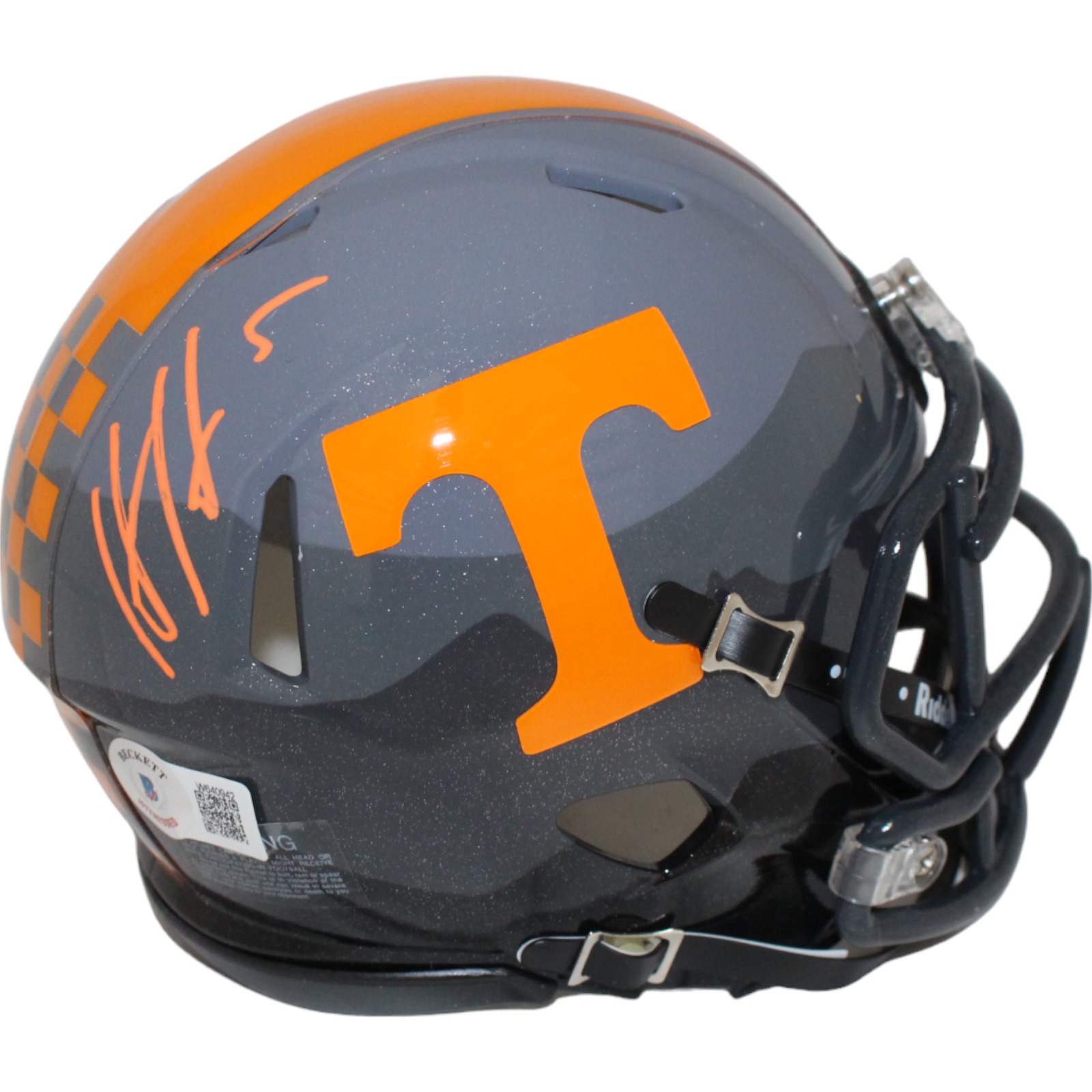 Hendon Hooker Signed Tennessee Voluneers Smoky Mini Helmet Beckett