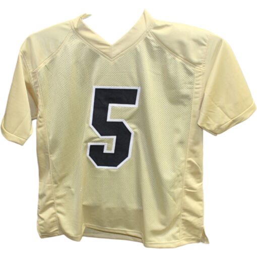 Jimmy Horn Jr. Autographed College Style Gold Jersey Beckett