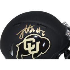 Jimmy Horn Jr. Signed Colorado Buffalos Black Mini Helmet Beckett