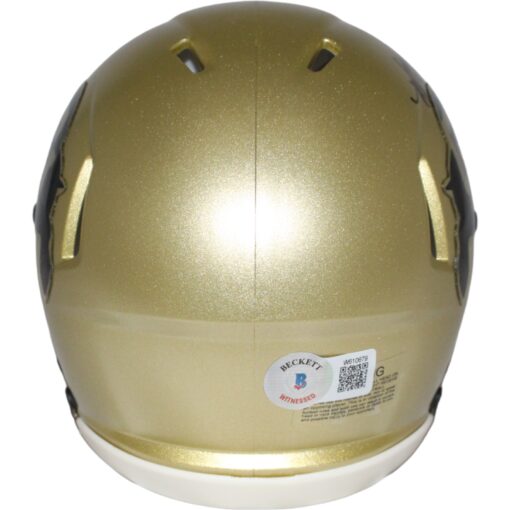 Jimmy Horn Jr. Signed Colorado Buffalos Gold Mini Helmet Beckett
