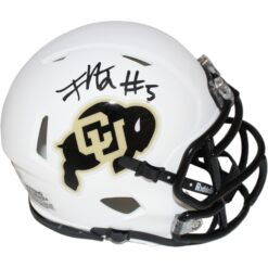 Jimmy Horn Jr. Signed Colorado Buffalos White Mini Helmet Beckett