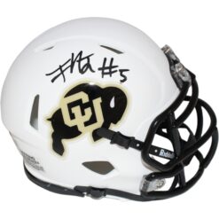 Jimmy Horn Jr. Signed Colorado Buffalos White Mini Helmet Beckett 