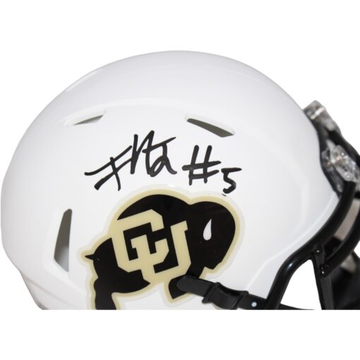 Jimmy Horn Jr. Signed Colorado Buffalos White Mini Helmet Beckett